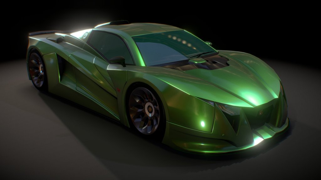 Fictional supercar - V12 Goblin