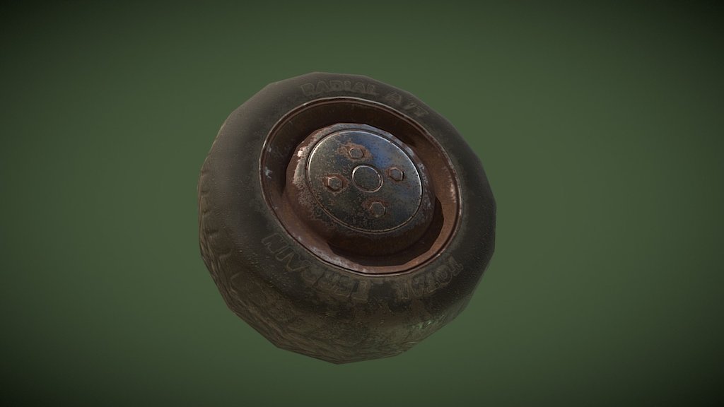 Tire texturing exercise - 3D model by ansonweese [0a20f73] - Sketchfab