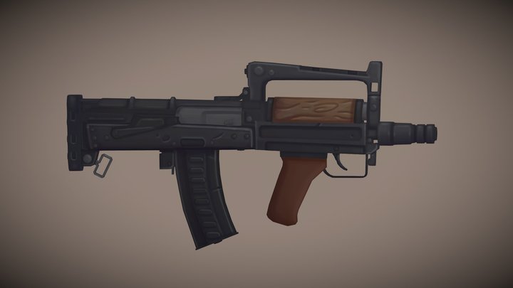 Bullpup gun 3D Model
