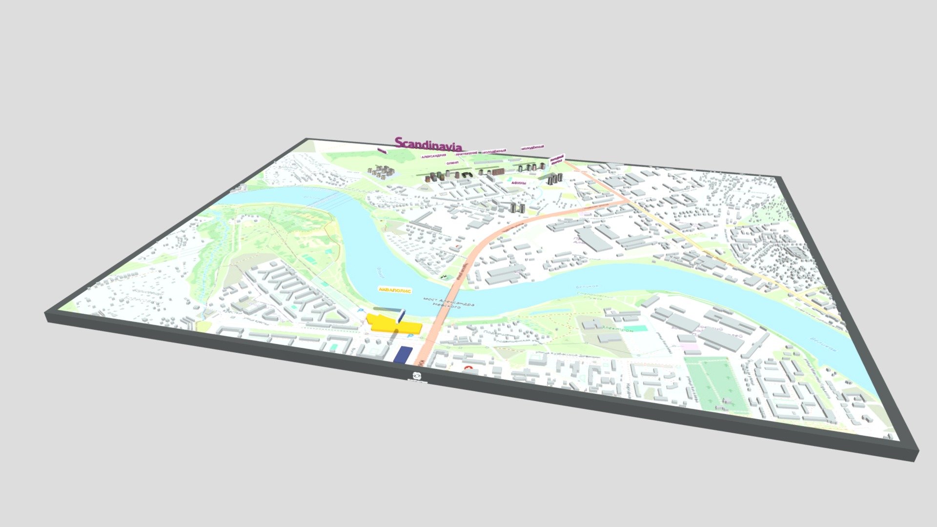 Интерактивная карта СК "Скандинавия", Кванториум — Sketchfab embed 3D viewer