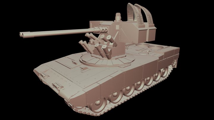 Leopard 2 Terminator 3D Model