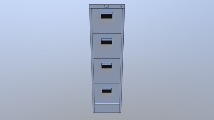 File Cabinet Mitchell King 3D Model