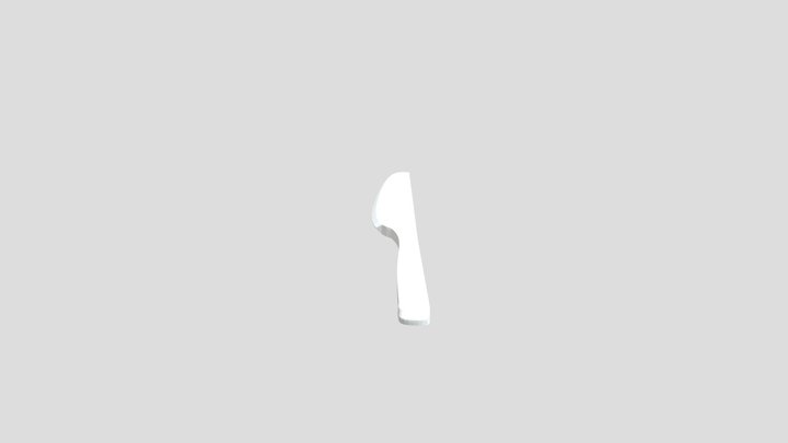 Cutlery Knife 3D Model