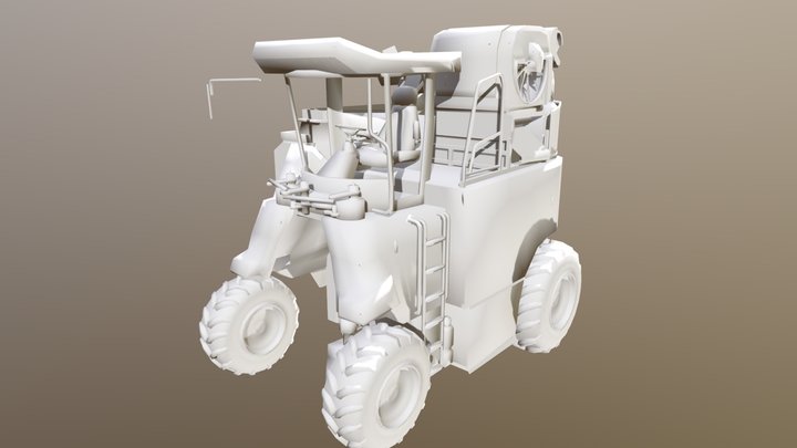 [1660] Unfinished Harvester 3D Model