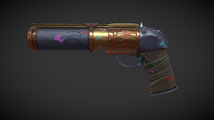 Jinx Pistol (Arcane) 3D Model