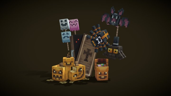 Halloween Mini Pack 3D Model
