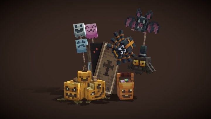 Halloween Mini Pack 3D Model