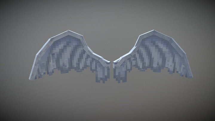 Angel Wings for Minecraft 3D Model