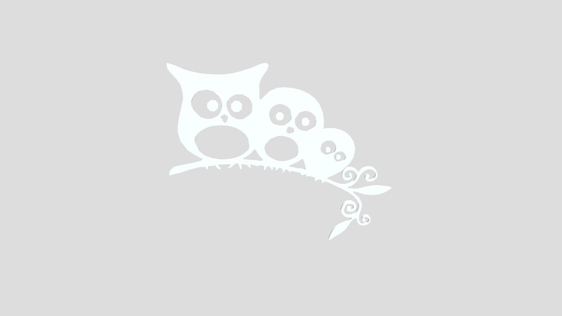 Owls abstract panel for wall - 3D model by Sherzod_Ruziyev [0a2675c ...