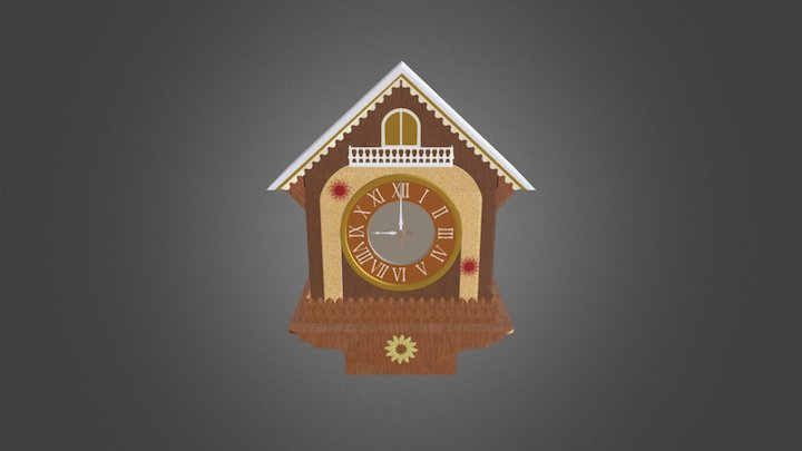 Часы кукушка 3D Model