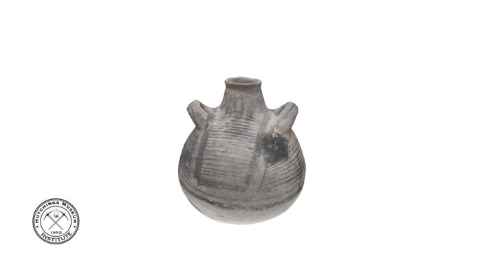 Native American Clay Pot With Spout 3D Model