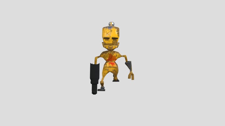 Game Character Robot  may 3D Model