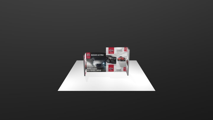 Nissan Exhibition booth 3D Model