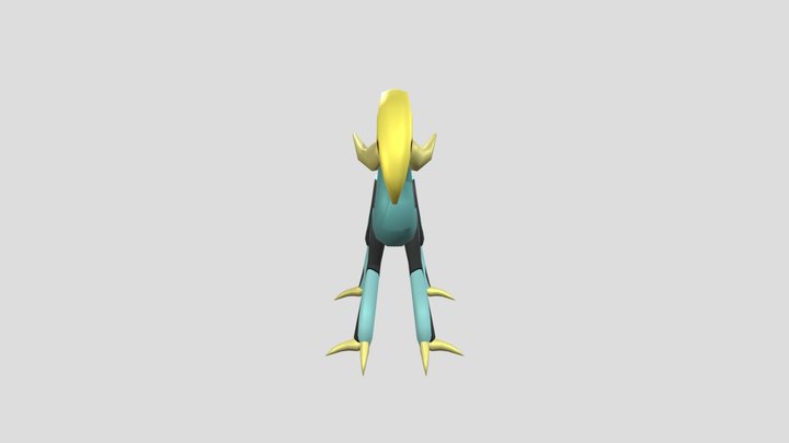 Monstro estilo pokemon (psychic/water) 3D Model