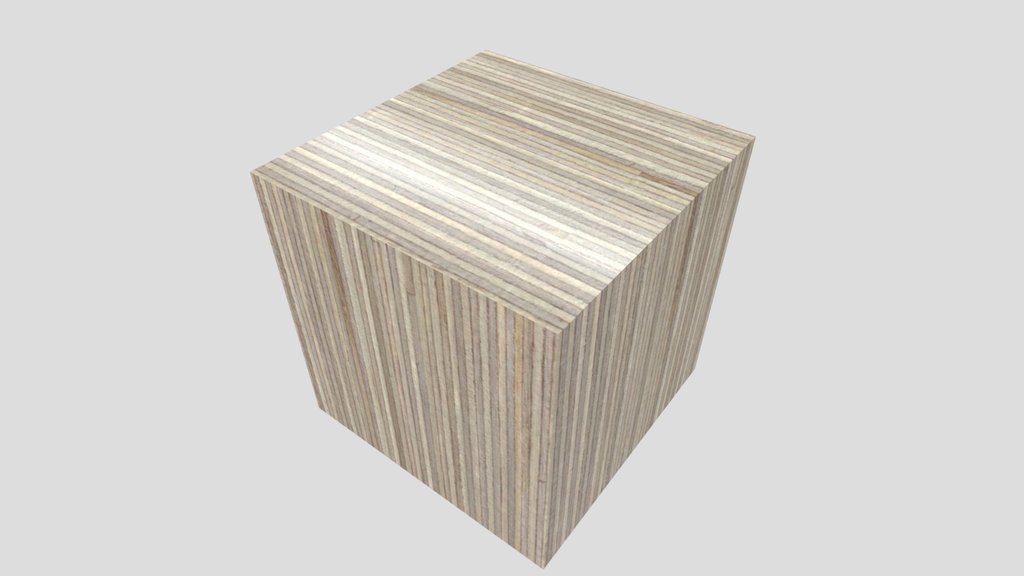 Clearcoat Birch Plywood Edge .GLB