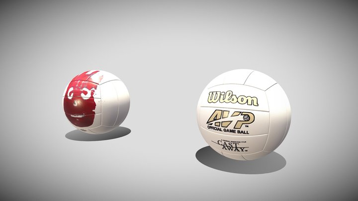 Volleyball_Wilson (Cast Away) 3D Model