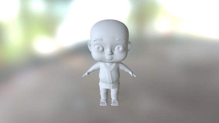 Haru Model V3 - The Little Monk 3D Model