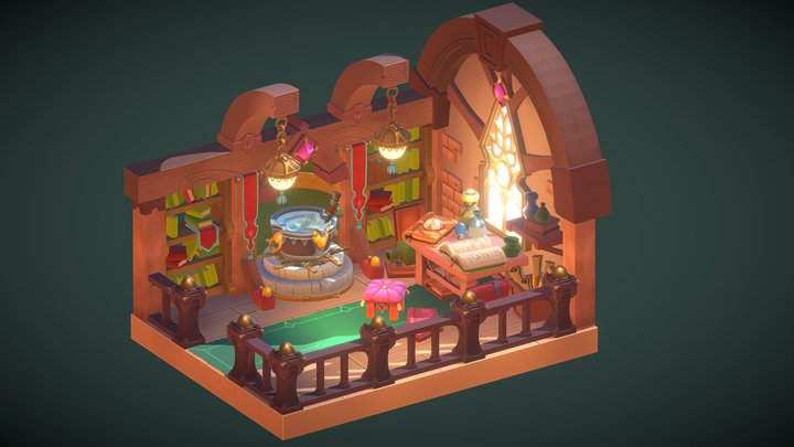 Apothecary Room 3D Model