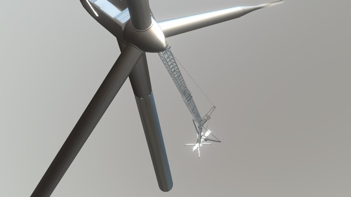 Windmill 149 mts- AC1000 - Gearbox 3D Model