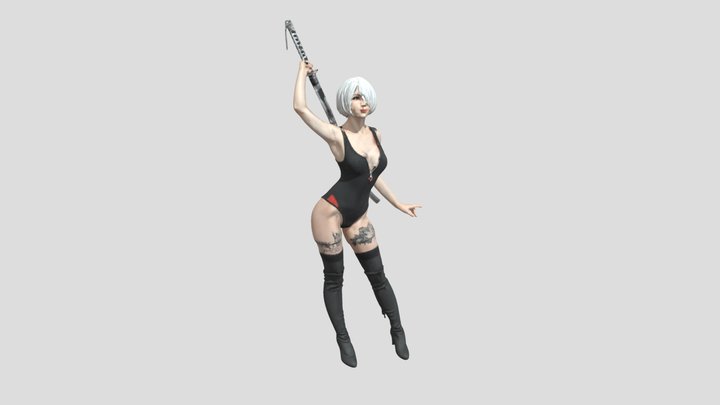 Nier Automata 3D Model