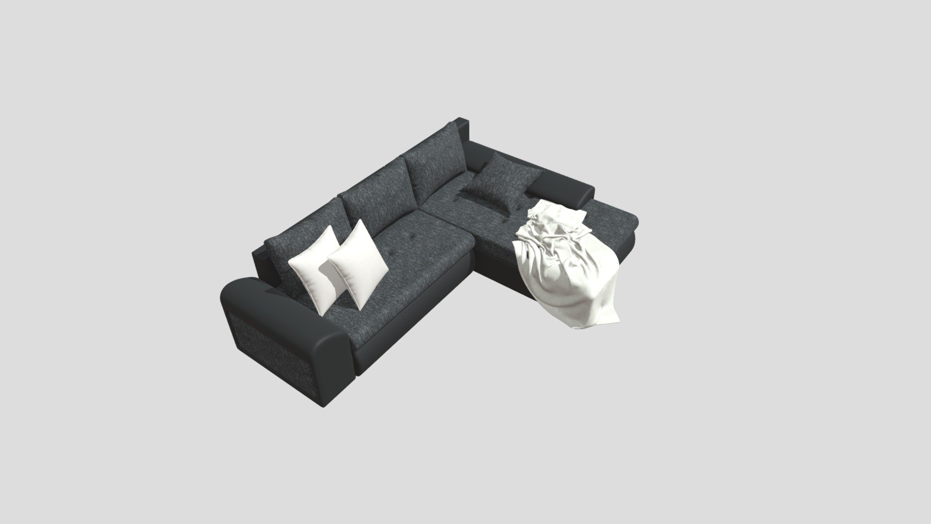 Modern Corner Sofa 3D Model - 3D model by SaGor_BD [0a2d3f4] - Sketchfab