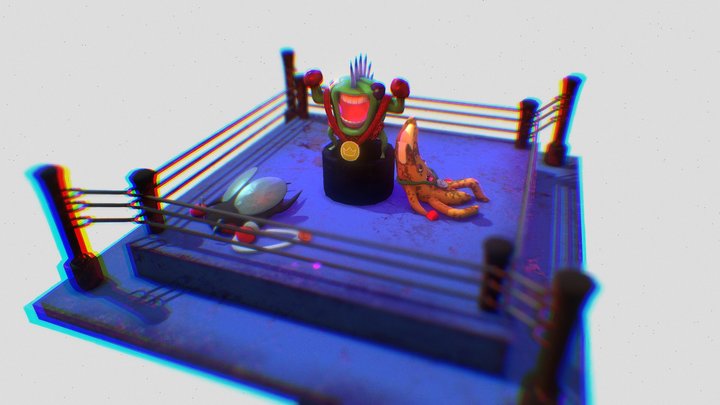 The Monster Fight 3D Model