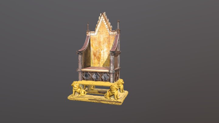 The Coronation Chair 3D Model