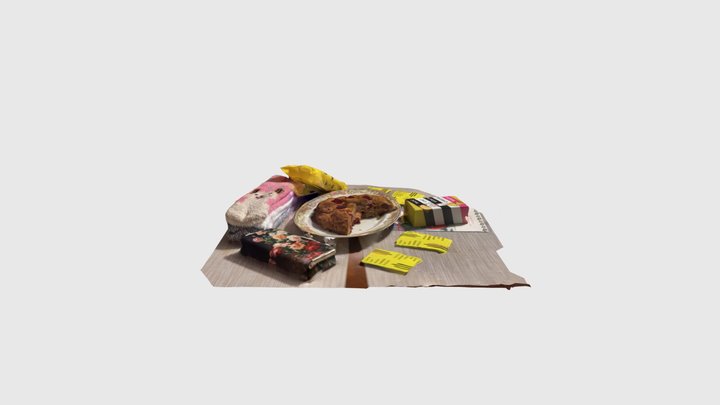 Xmas splendors plate 3D Model