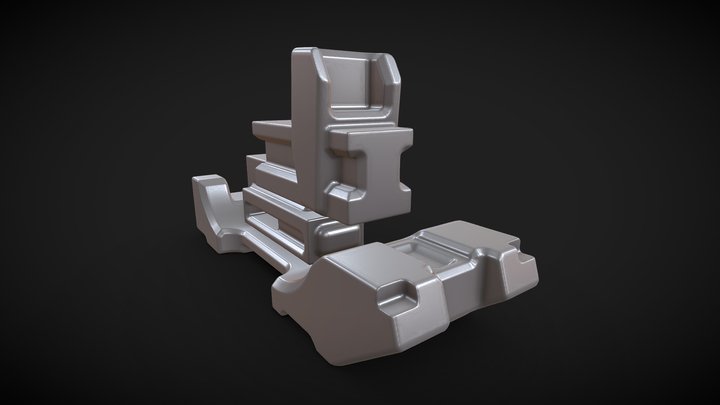 Mech 01 Foot 3D Model