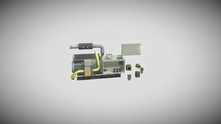 Big Generator poppy playtime chapter 4 3D Model