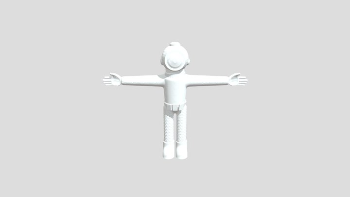 Content warning player model (rigged) 3D Model