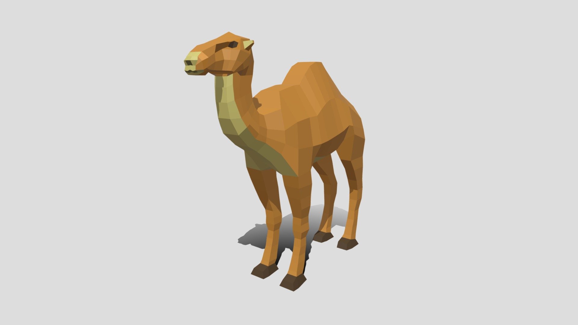 Low Poly Cartoon Camel - Buy Royalty Free 3D model by chroma3d ...
