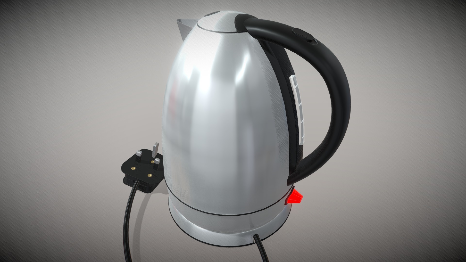 3D model Electric Kettle - This is a 3D model of the Electric Kettle. The 3D model is about a white and black headphone.