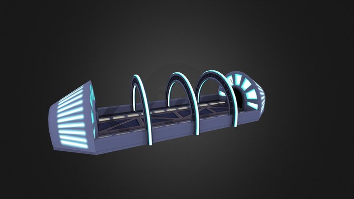 underwater tunnel  3D Model
