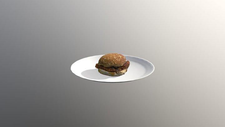 Burger model photogrammetry 3D Model