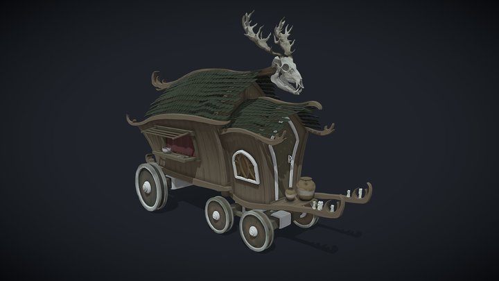 Travelling Wagon 3D Model