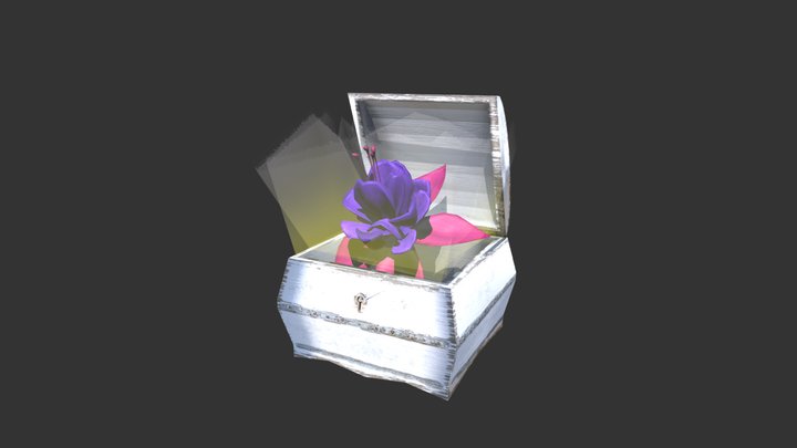 Flower in box 3D Model