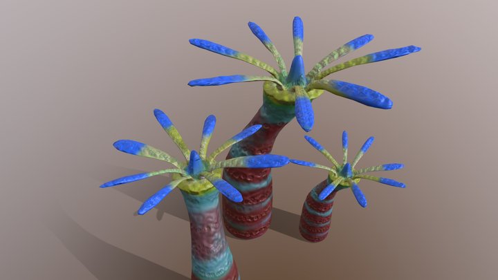 alien flower2 3D Model
