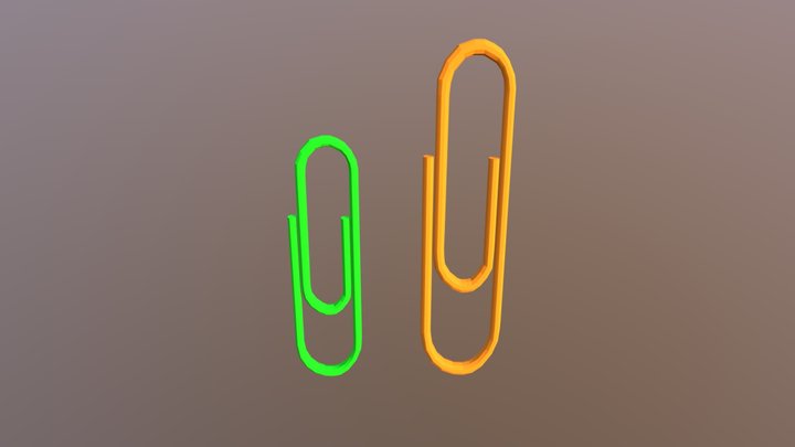 Paper Clips 3D Model