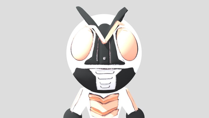 Kamen Rider X 3D Model