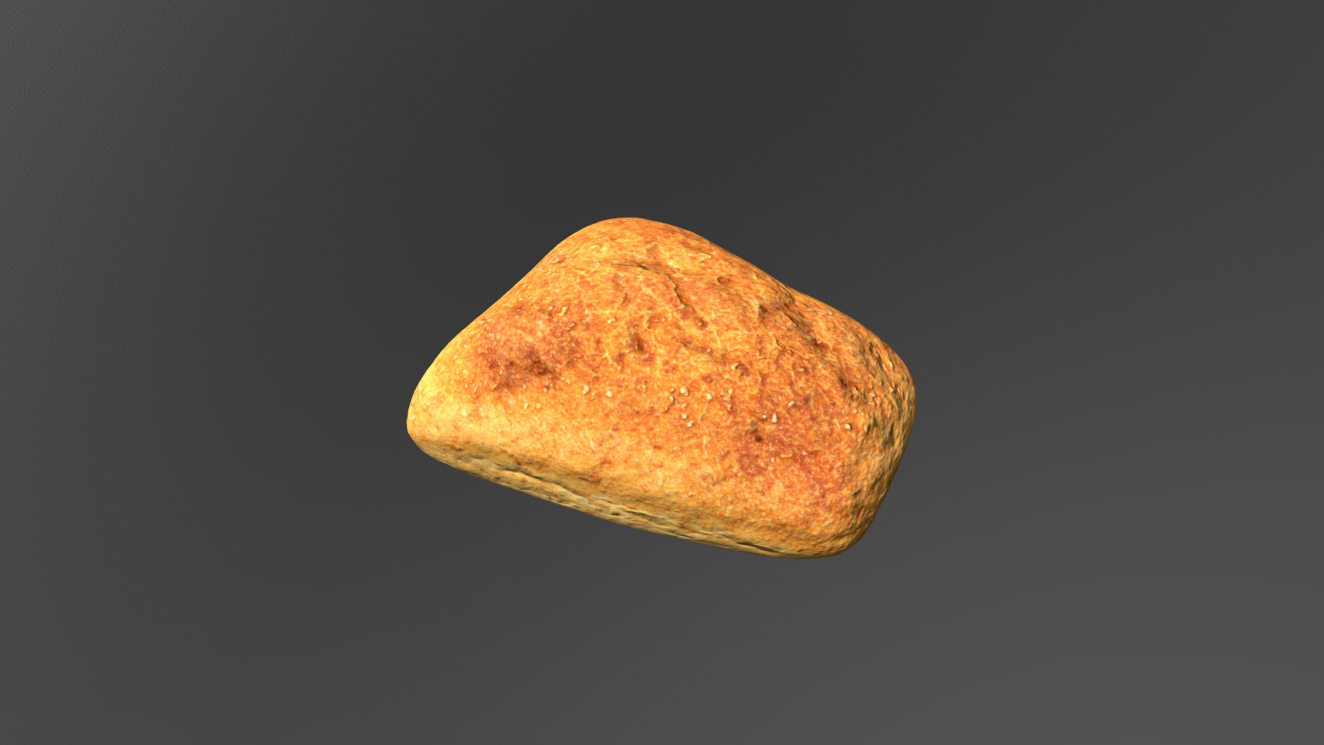 3D model 3D Scan Weizenbroetchen – Low Poly - This is a 3D model of the 3D Scan Weizenbroetchen - Low Poly. The 3D model is about a potato with a black background.