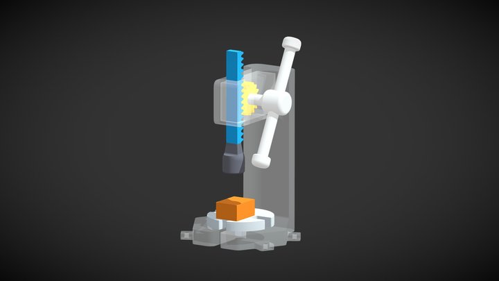 【VR动画】齿轮齿条工作原理 3D Model