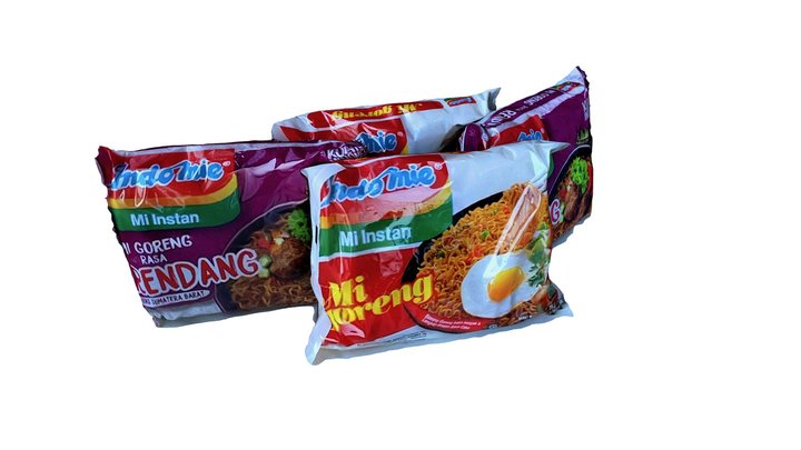 Indomie - Indonesia Instant Noodles (Scaniverse) – Kostenloses 3D-Modell STL
