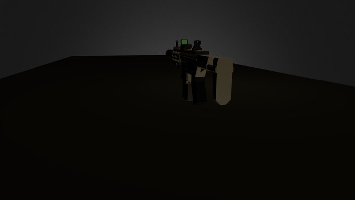A A C Honey Badger Remodeled High Poly 3D Model