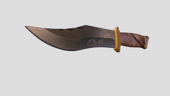 Hunting Knife 3D Model