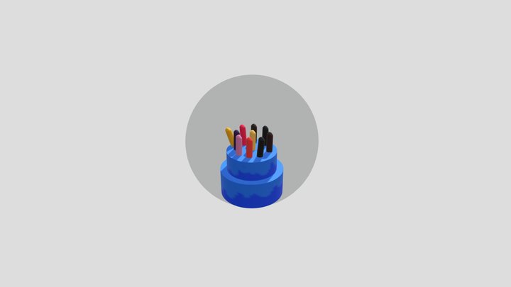 SketchfabWeeklyChallenge (Week 6): Birthday 3D Model