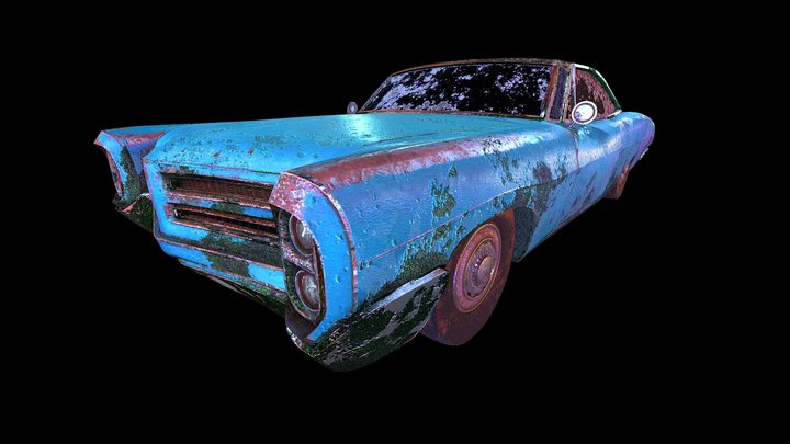 Pontiac Bonneville 1966 3D Model