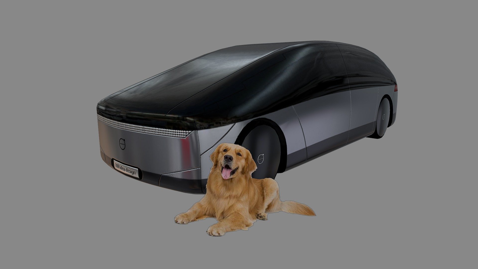 Concept Volvo Car LowPolygon