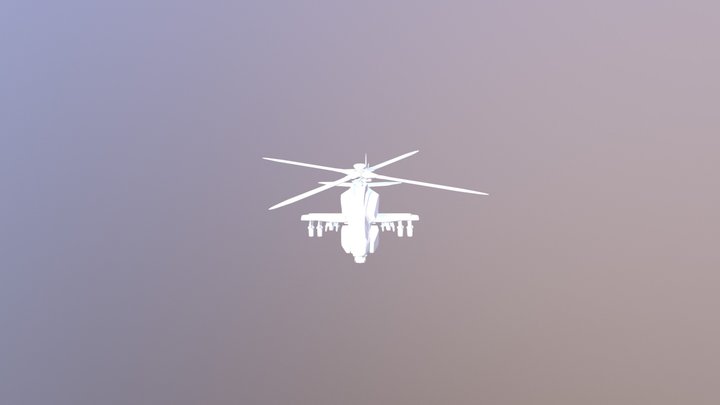 直升機02 3D Model