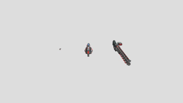 Eye And 2 Guns - Final 3D Model